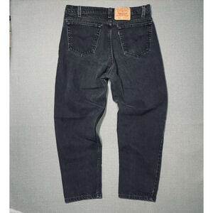 Vintage 90s Levis 550 Jeans Mens 36x30 Black Relaxed Fit Tapered Leg 35x29